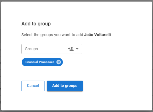 Add group form